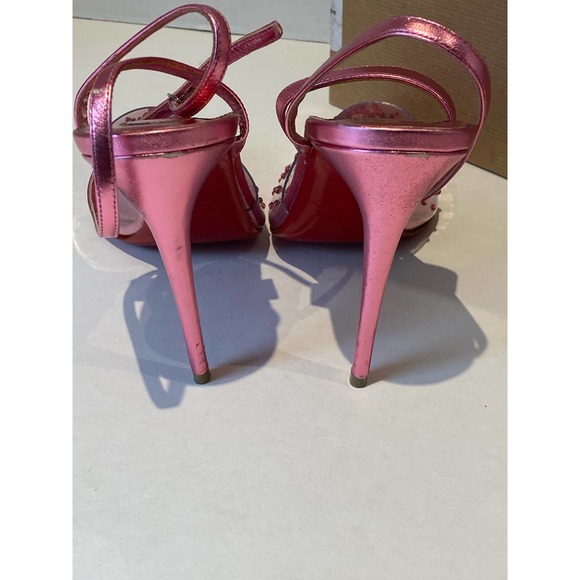 CHRISTIAN LOUBOUTIN Spikaqueen 100 embellished PVC pumps. - Picture 5 of 9